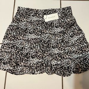 Leopard print skirt